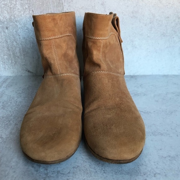 Vic Matie Boot Suede Leather Ankle Side Zip EU 37 US 7 - Picture 11 of 12